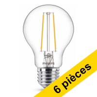 Offre : 6x Philips E27 ampoule LED à filament poire blanc chaud 2,2W (25W)