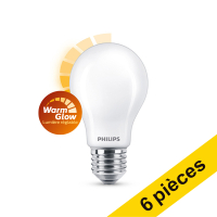Offre : 6x Philips E27 ampoule LED poire WarmGlow mate dimmable 10,5W (100W)