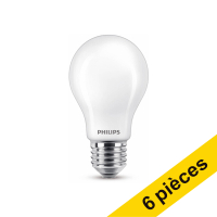 Offre : 6x Philips E27 ampoule LED poire mate 4,5W (40W) - blanc chaud