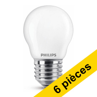 Offre : 6x Philips E27 ampoule LED sphérique mate 2,2W (25W) - blanc chaud