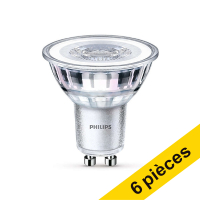 Offre spéciale: 6x Philips GU10 spot led verre classique 4.6W (50W)