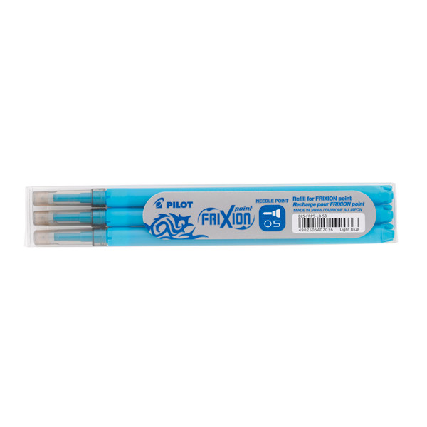 Pilot Frixion Point recharge de stylo roller (3 pièces) - bleu clair 402036 405041 - 1