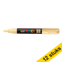 Offre : 12x POSCA PC-1MC marqueur peinture (0,7 - 1 mm conique) - beige