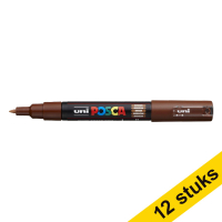 Offre : 12x POSCA PC-1MC marqueur peinture (0,7 - 1 mm conique) - marron châtain