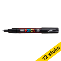 Offre : 12x POSCA PC-1MC marqueur peinture (0,7 - 1 mm conique) - noir