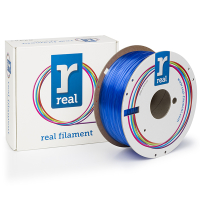 REAL filament 1,75 mm PETG 1 kg - bleu transparent  DFP02229
