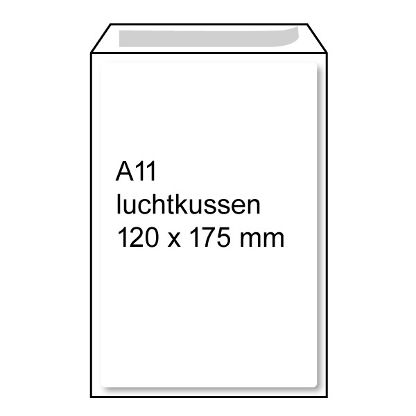 Raadhuis enveloppe à bulles 120 x 175 mm - A11 autocollant (5 pièces) - blanc RD-306611-5 209322 - 1