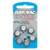 Rayovac extra advanced 675 pile pour appareil auditif 6 pièces (bleue)