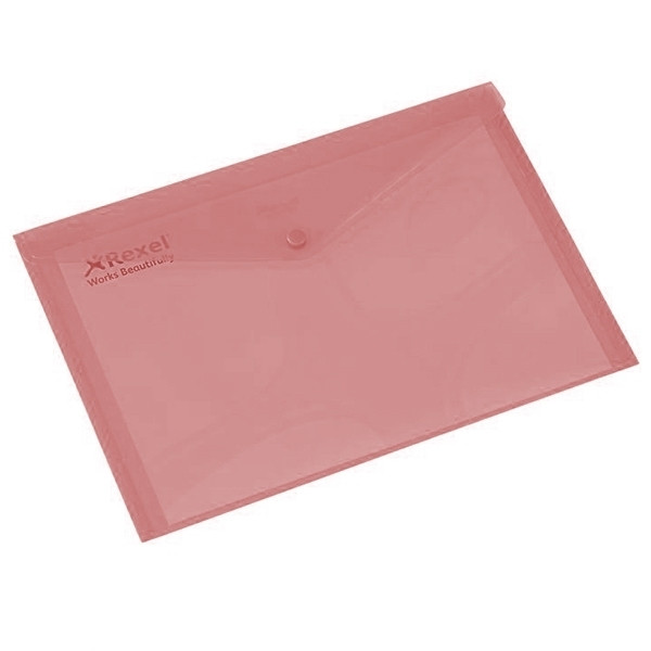 Enveloppes plastiques Tarifold, A5, PP transparent, couleurs assorties, 6  pièces