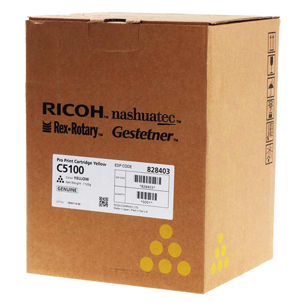 Ricoh 828226 toner (d'origine) - jaune 828226 828403 073526 - 1