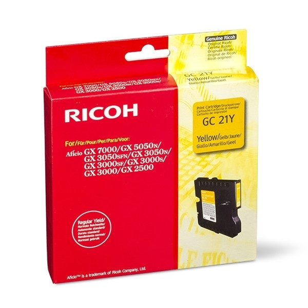 Ricoh GC-21Y cartouche d'encre (d'origine) - jaune 405535 074894 - 1