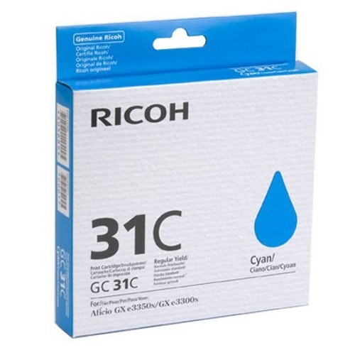 Ricoh GC-31C cartouche d'encre gel (d'origine) - cyan 405689 073946 - 1