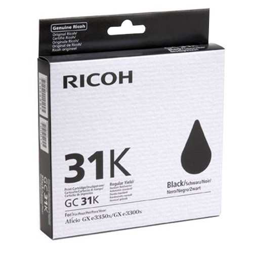 Ricoh GC-31K cartouche d'encre gel (d'origine) - noir 405688 073944 - 1