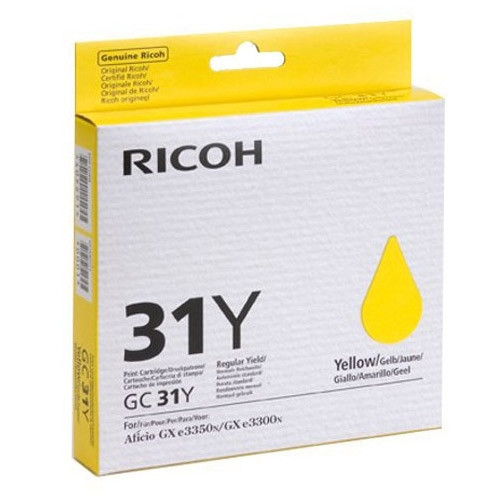 Ricoh GC-31Y cartouche d'encre gel (d'origine) - jaune 405691 073950 - 1