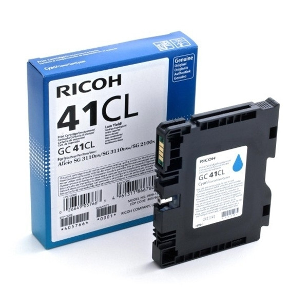 Ricoh GC-41CL cartouche d'encre gel (d'origine) - cyan 405766 905125 - 1