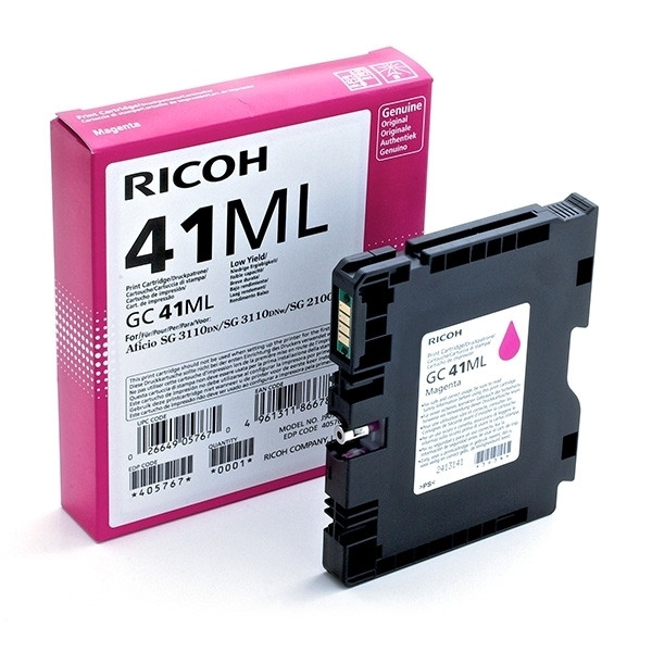 Ricoh GC-41ML cartouche d'encre gel (d'origine) - magenta 405767 905126 - 1