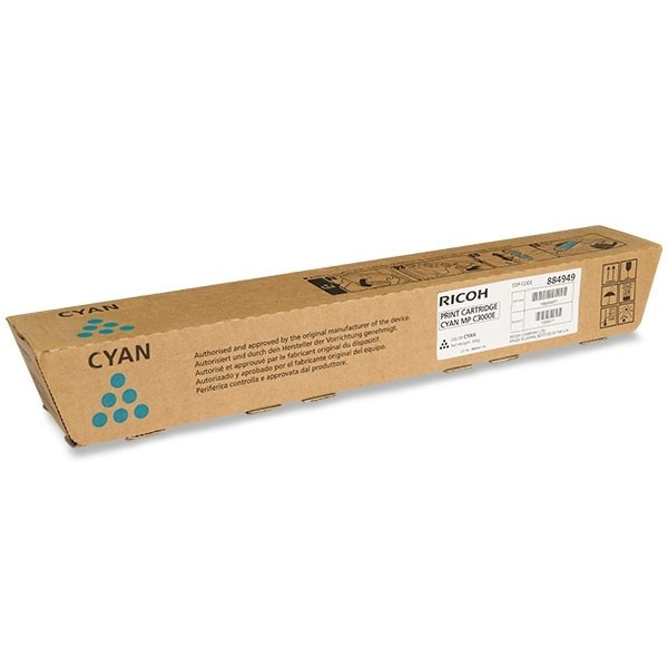 Ricoh de type MP C2500E / MP C3000E toner cyan (d'origine) 842033 888643 901151 - 1