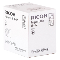 Ricoh type JP12 cartouche d'encre 1 pièce (d'origine) - noir 817104 074729