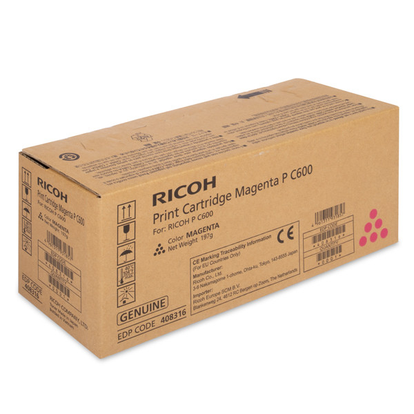 Ricoh type P C600 toner (d'origine) - magenta 408316 602287 - 1