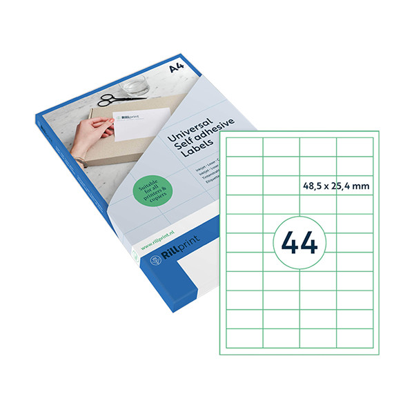 Rillstab Rillprint étiquettes transparentes 48,5 x 25,4 mm (1100 étiquettes) 83202 068148 - 1