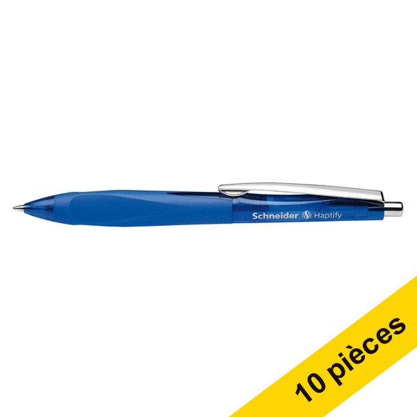 Schneider Offre : 10x Schneider Haptify stylo-bille - bleu  239979 - 1