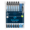 Schneider Slider Basic XB stylo à bille - noir (6 pièces) + Slider Rave stylo à bille - noir (1 pièce)