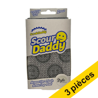 Scrub Daddy Offre : 3x Scrub Daddy Scour Daddy éponge Style Collection (2 pièces) - gris  SSC00237
