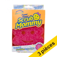 Scrub Daddy Offre : 3x Scrub Mommy Édition Spéciale éponge printemps fleur - rose  SSC01009