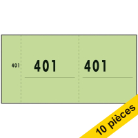 Offre : 10x Sigel Expres bloc numéro 1-1000 (10 blocs de 100 feuilles) - vert