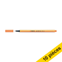 Offre : 10x Stabilo point 88 feutre à pointe fine - orange fluo