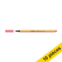 Offre : 10x Stabilo point 88 feutre à pointe fine - rose fluorescent