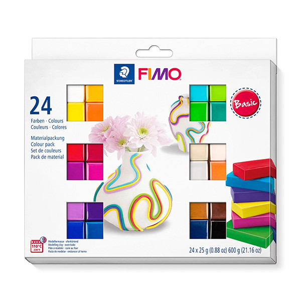 Staedtler Fimo soft pâte à modeler 25g (24 pièces) 8023C24-1 209651 - 1