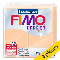 Offre : 3x Fimo effect pâte à modeler 57g - 405 pêche