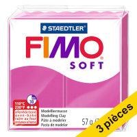 Offre : 3x Fimo soft pâte à modeler 57g - 22 framboise