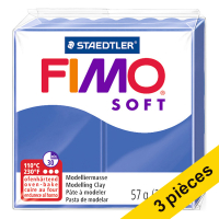 Offre : 3x Fimo soft pâte à modeler 57g - 33 bleu brillant