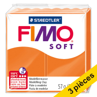 Offre : 3x Fimo soft pâte à modeler 57g - 42 mandarine