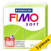 Offre : 3x Fimo soft pâte à modeler 57g - 50 vert pomme
