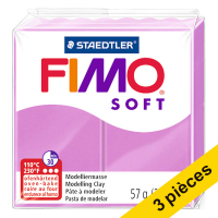 Offre : 3x Fimo soft pâte à modeler 57g - 62 lavande
