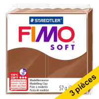 Offre : 3x Fimo soft pâte à modeler 57g - 7 caramel
