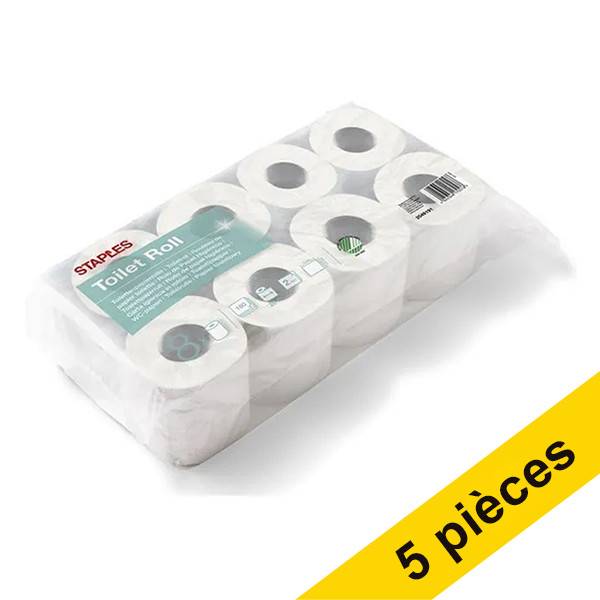 Staples Offre : Staples papier toilette 2 plis 40 rouleaux  390041 - 1