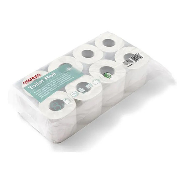 Staples papier toilette 2 plis 8 rouleaux 352221 390040 - 1