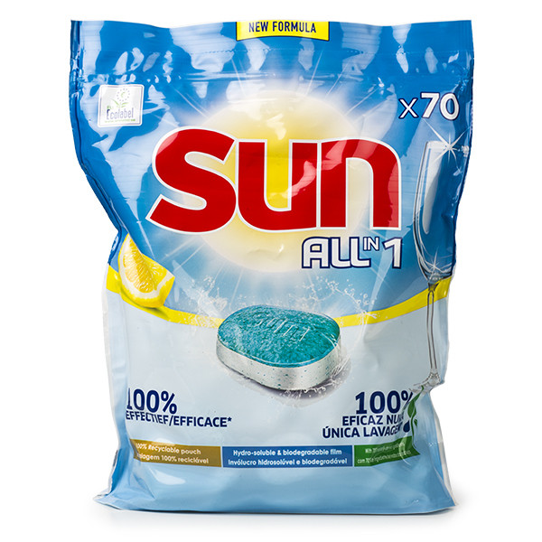 Sun All-in-1 Lemon tablettes pour lave-vaisselle (70 lavages)  SSU00104 - 1