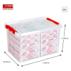 Sunware Q-line boîte de rangement transparente pour décorations de Noël 62 litres (116 boules de Noël) 83511605 216572 - 2