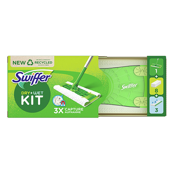 Swiffer Floor Dry & Wet kit + 8 lingettes  SSW00533 - 1