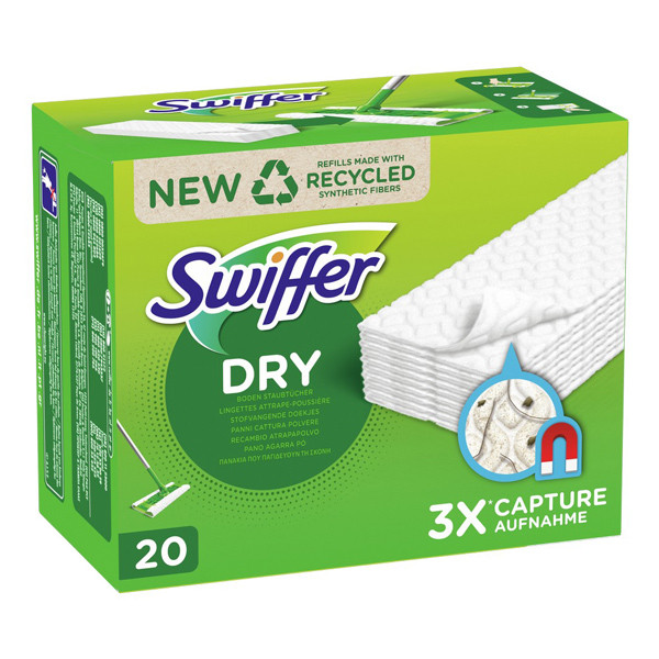 Swiffer Sweeper Dry lingettes pour sols recharge (20 lingettes)  SSW00065 - 1