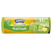 Swirl sacs-poubelle indéchirables et étanches ActifFresh 35 litres (9 pièces) 6772452 SSW00084