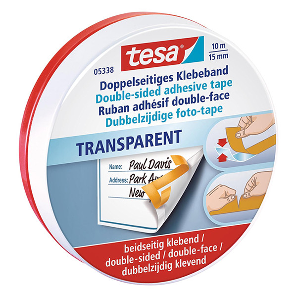 Tesa 5338 ruban adhésif double face avec couche de protection 15 mm x 10 m 05338-00000-01 202254 - 1