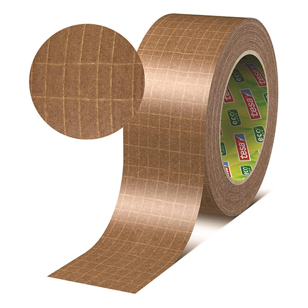 Tesa Eco Ultra Strong ruban d'emballage papier 50 mm x 25 m (1 rouleau) - marron 56000-00000-00 203382 - 2