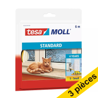 Offre : 3x Tesa TesaMoll Standard I-profile joint d'isolation 6 m x 9 mm - blanc