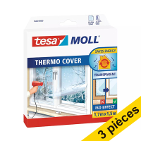 Offre : 3x Tesa TesaMoll Thermo Cover film isolant transparent 1,7m x 1,5m (2,55 m²)